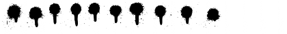 Download Drips Splatters Regular Font Numeric Preview