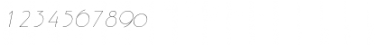 Download P700-Deco Italic Font Numeric Preview