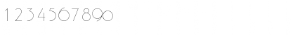 Download P700-Deco Regular Font Numeric Preview