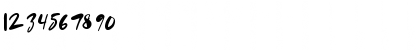 Download Evangeline Regular Font Numeric Preview
