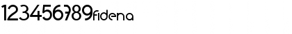 Download Fidena Regular Font Numeric Preview