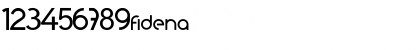 Download Fidena Regular Font Numeric Preview
