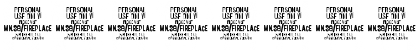 Download Fireplace PERSONAL USE ONLY Regular Font Numeric Preview