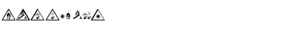 Download FontsVectorIso7010WarningSign Regular Font Numeric Preview