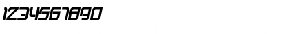 Download Future Techno Italic Regular Font Numeric Preview