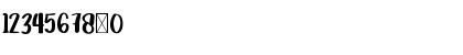 Download Grabahpersonaluse Regular Font Numeric Preview