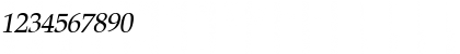 Download Padua Italic Font Numeric Preview