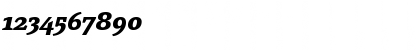 Download PageSerif-BoldItalic Regular Font Numeric Preview