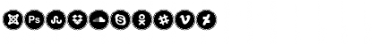 Download Icons Social Media 3 Regular Font Numeric Preview