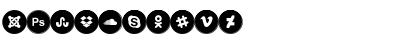 Download Icons Social Media 6 Regular Font Numeric Preview