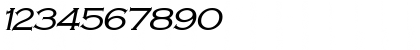 Download CobaltWide Italic Font Numeric Preview