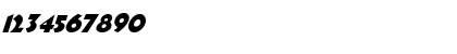 Download JMH ROCAMBOLE Extrabold Italic Font Numeric Preview
