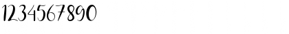 Download JUDESSANT Regular Font Numeric Preview