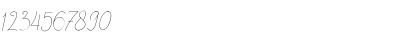 Download Justhin Regular Font Numeric Preview