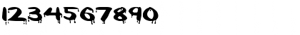 Download Paintdrips Regular Font Numeric Preview