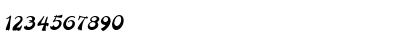 Download Painter Italic Font Numeric Preview
