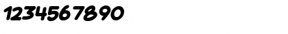 Download Kids Marker Italic Font Numeric Preview
