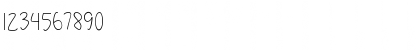 Download Kids Note Regular Font Numeric Preview