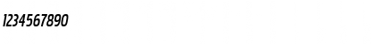 Download Pakenham Cnd Bk Italic Font Numeric Preview