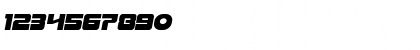 Download Laser Corps Semi-Italic Regular Font Numeric Preview