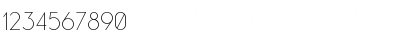 Download Leaner Thin Font Numeric Preview