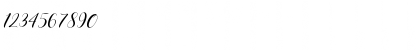 Download Loveya Script Italic Regular Font Numeric Preview