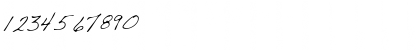 Download CodysHand Italic Font Numeric Preview