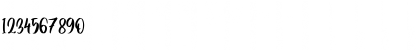 Download Mellisa Jonathan Regular Font Numeric Preview