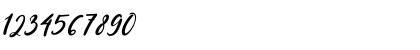 Download Mersella Italic Font Numeric Preview