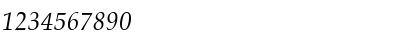 Download Palatino CE Italic Font Numeric Preview