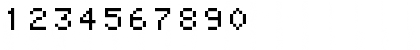 Download Minitel Regular Font Numeric Preview