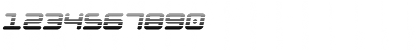 Download NGC 292 Gradient Semi-Italic Regular Font Numeric Preview