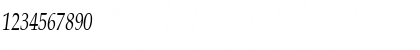 Download Palatino-Italic Cn Regular Font Numeric Preview