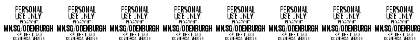 Download Odenburgh Deco PERSONAL USE Regular Font Numeric Preview