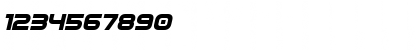 Download Omega Flight Bold Italic Regular Font Numeric Preview