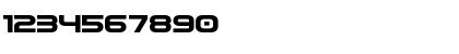 Download Omega Flight Expanded Regular Font Numeric Preview