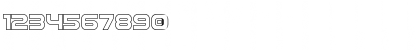 Download Omega Flight Outline Regular Font Numeric Preview