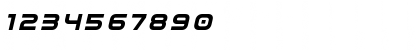 Download Omega Flight Title Italic Regular Font Numeric Preview