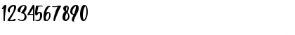 Download Parfait Regular Font Numeric Preview