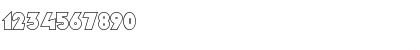 Download Pepperland Outline Regular Font Numeric Preview