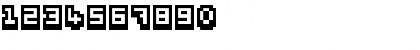 Download Pixel Bit Advanced Regular Font Numeric Preview
