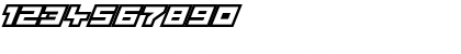 Download Platinum Sign Over Regular Font Numeric Preview