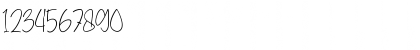 Download Pretty Yellow Regular Font Numeric Preview