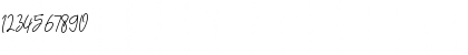 Download Sarttink Signature Regular Font Numeric Preview