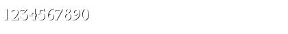 Download ColumnaOnlShaD Regular Font Numeric Preview