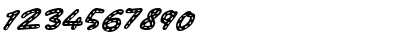 Download Stitchy Missy Italic Font Numeric Preview