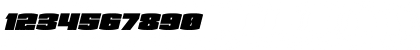 Download Team Galaxy Italic Regular Font Numeric Preview