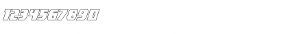 Download Camp Justice Outline Italic Outline Italic Font Numeric Preview