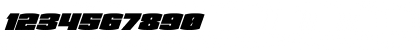 Download Team Galaxy Super-Italic Regular Font Numeric Preview