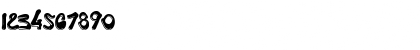 Download teefont Regular Font Numeric Preview